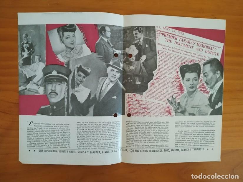 Cine: PTCC 179 SANGRE SOBRE EL SOL PROGRAMA DOBLE TRUEBA JAMES CAGNEY SYLVIA SIDNEY - Foto 2