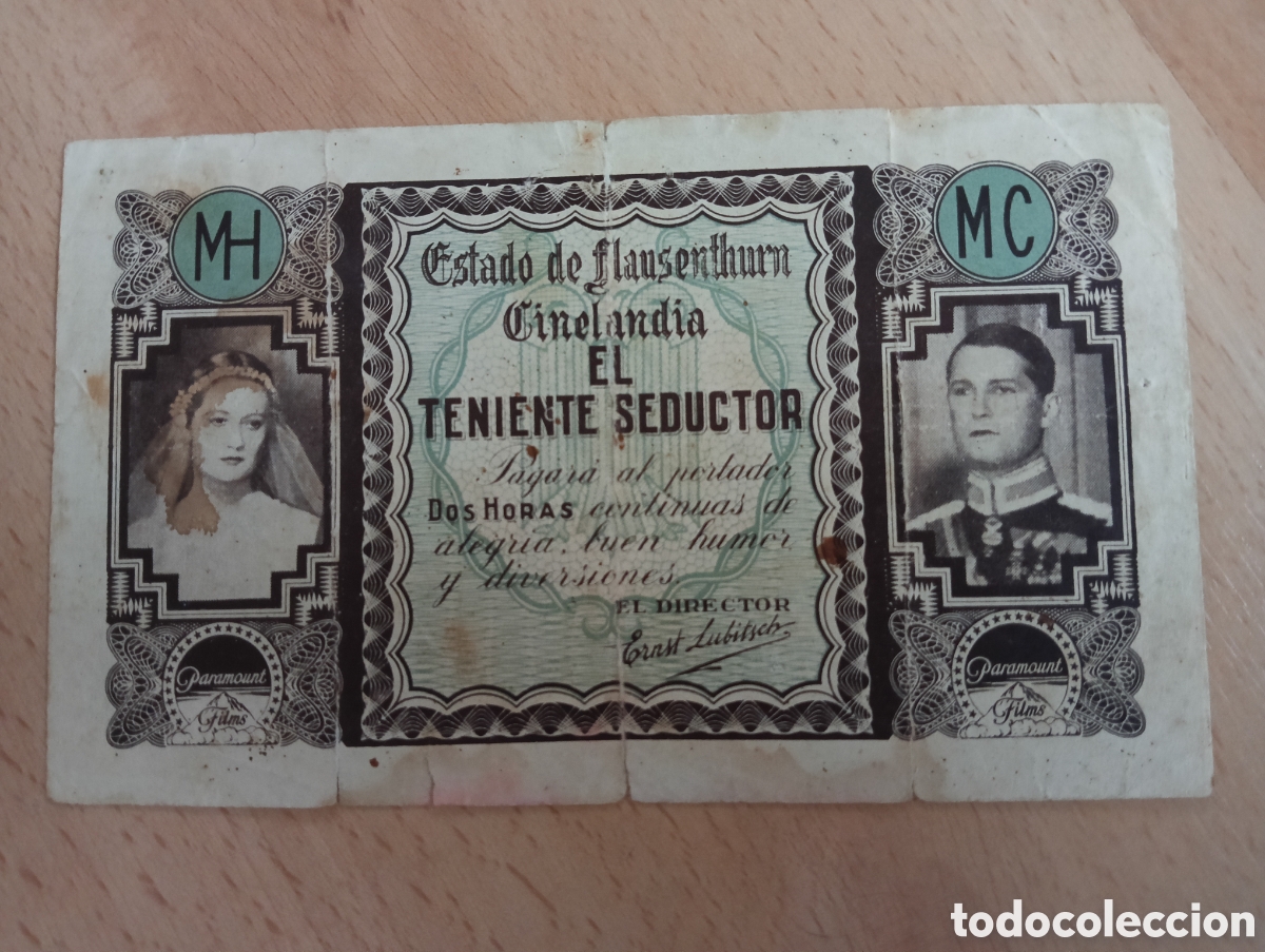 Cine: Programa antiguo EL TENIENTE SEDUCTOR. Maurice Chevallier... - Foto 1