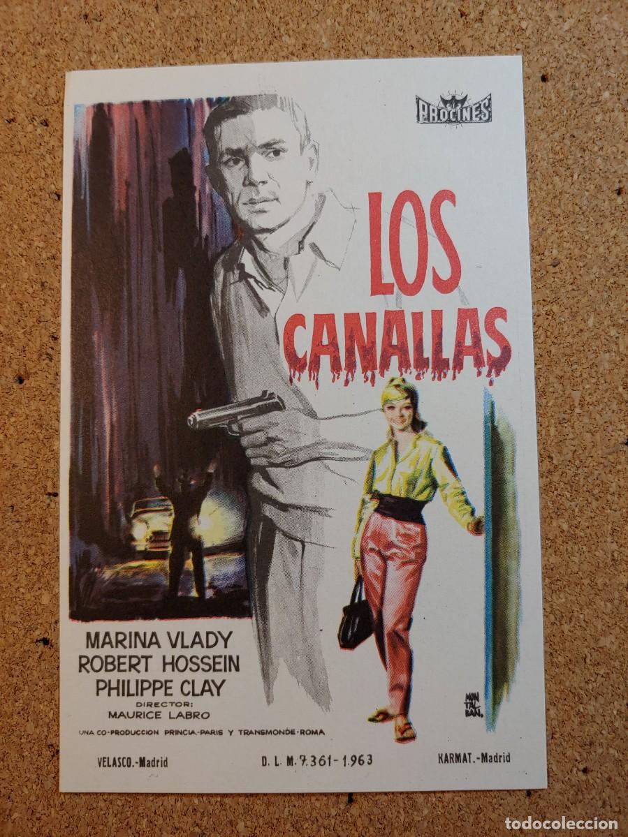 Cinema: FOLLETO DE MANO DE LA PELICULA LOS CANALLAS