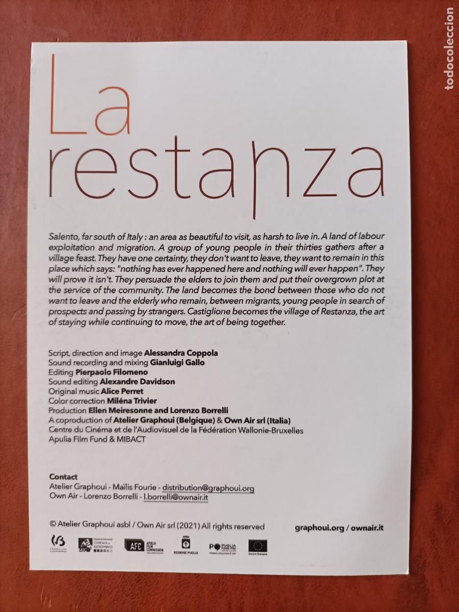 Cine: PROGRAMA. LA RESTANZA, UN DOCUMENTAL DE ALESSANDRA COPPOLA. 2021. - Foto 2