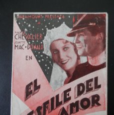  Foglietti di film di film antichi di cinema: PROGRAMA CINE DOBLE: EL DESFILE DEL AMOR