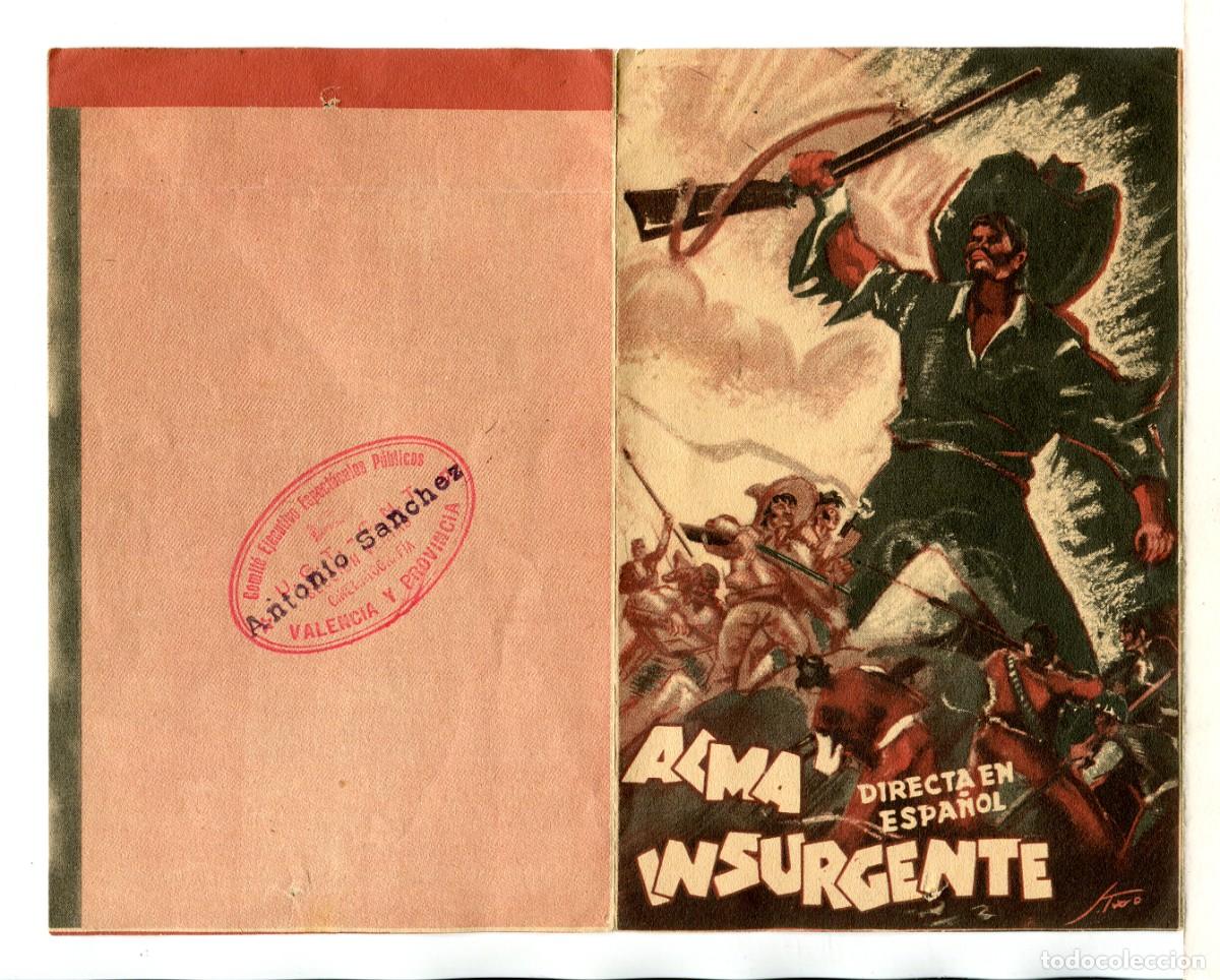  Flyers Publicitaires de films Anciens: ALMA INSURGENTE, con Sara Garc&iacute;a.