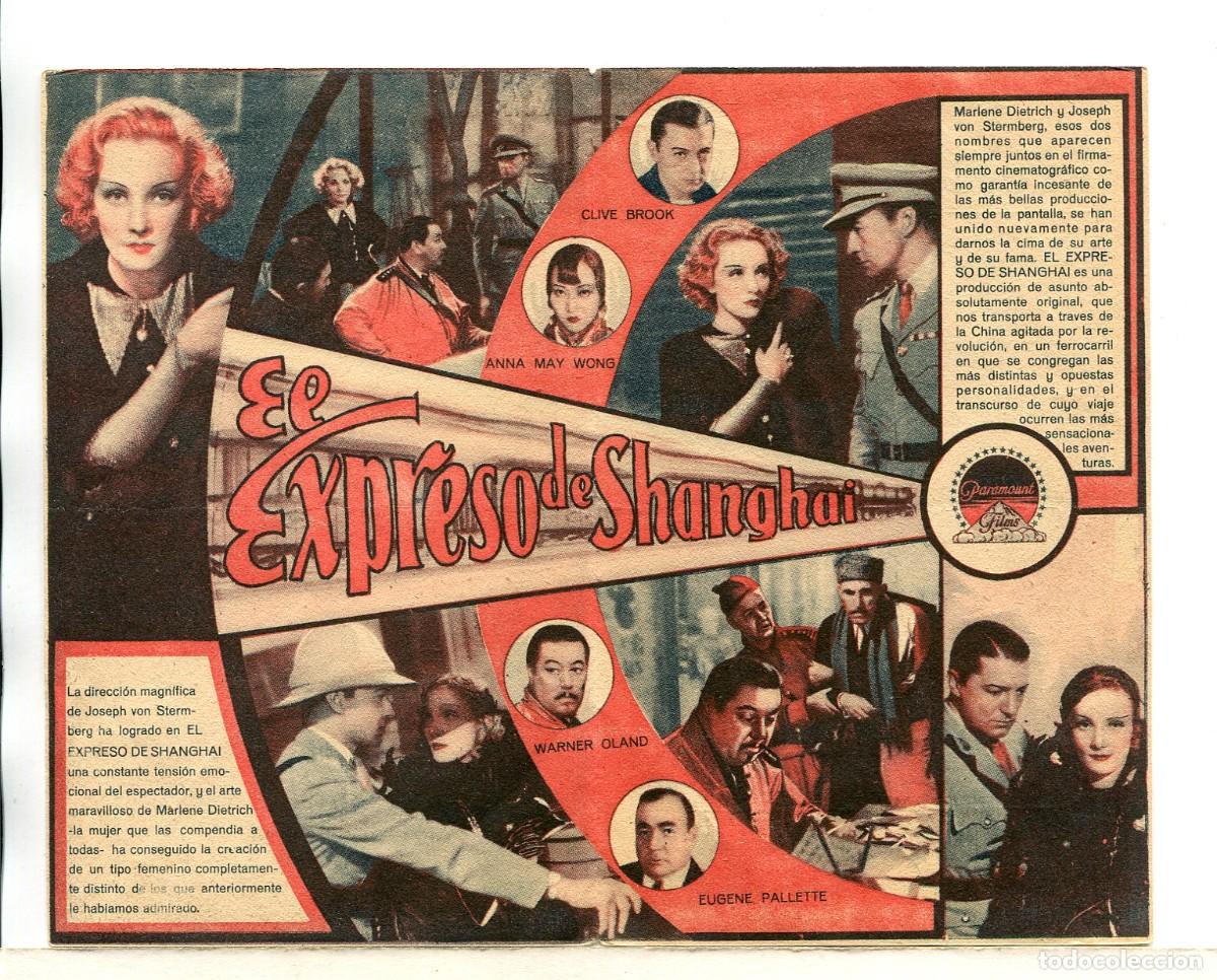 Cine: EL EXPRESO DE SHANGHAI, con Marlene Dietrich. - Foto 2