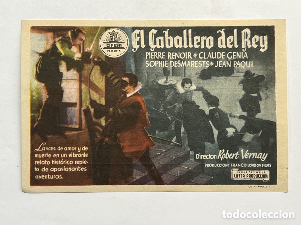 Kino: LA APARECIDA Orihuela.. (Alicante) CINE RAFAEL, El Caballero del Rey.. CIFESA (a.1951)