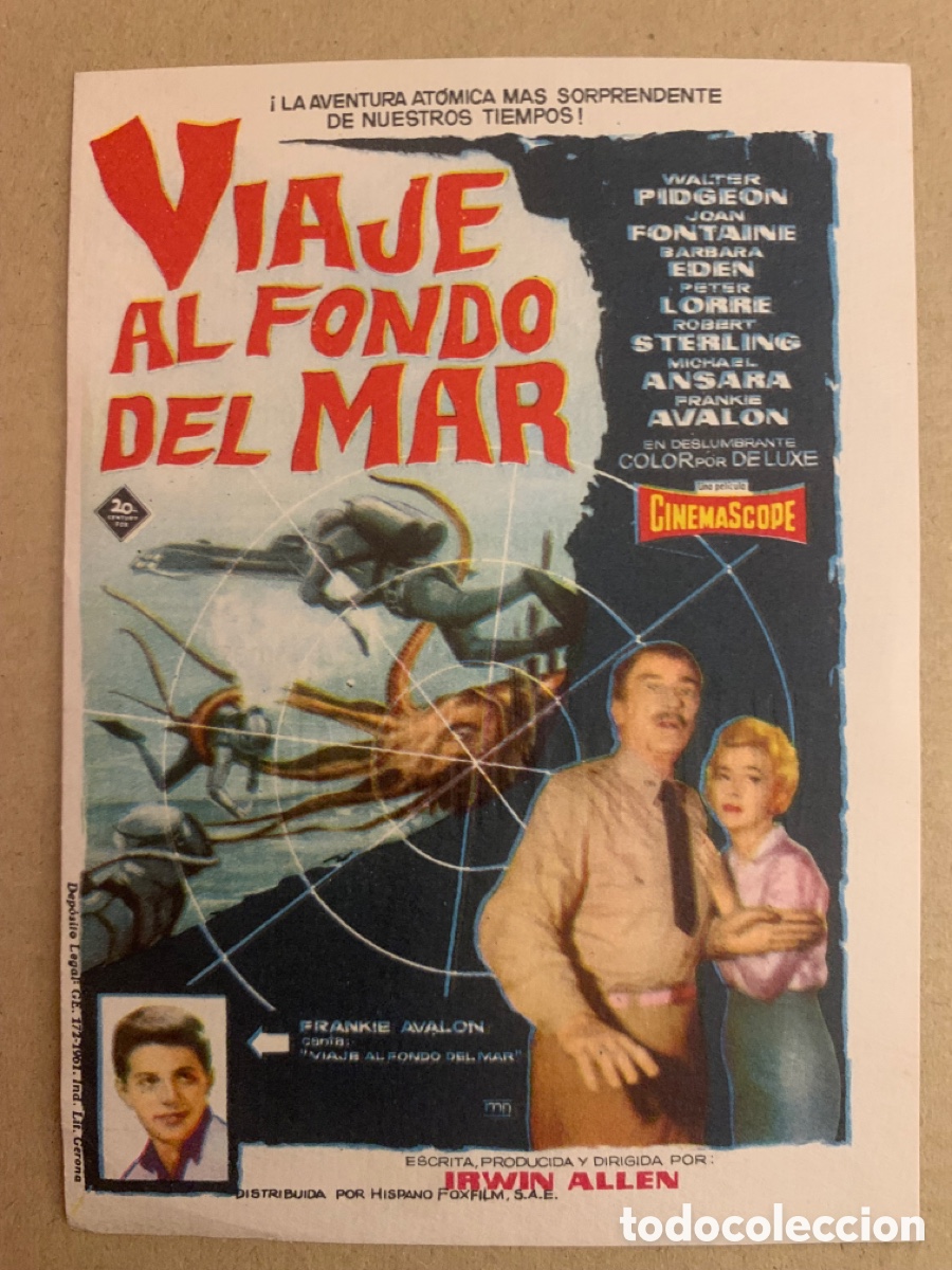 Cine: Viaje al fondo Del Mar - Programa de mano - Foto 1