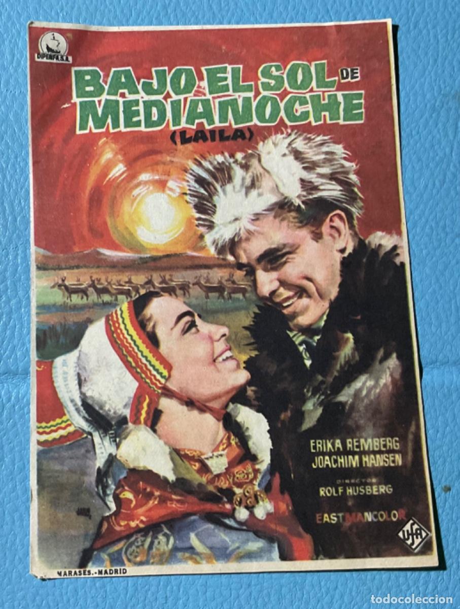 Kino: FOLLETO DE MANO BAJO EL SOL DE MEDIANOCHE.PUBLICIDAD CINE CASINO MASNOU