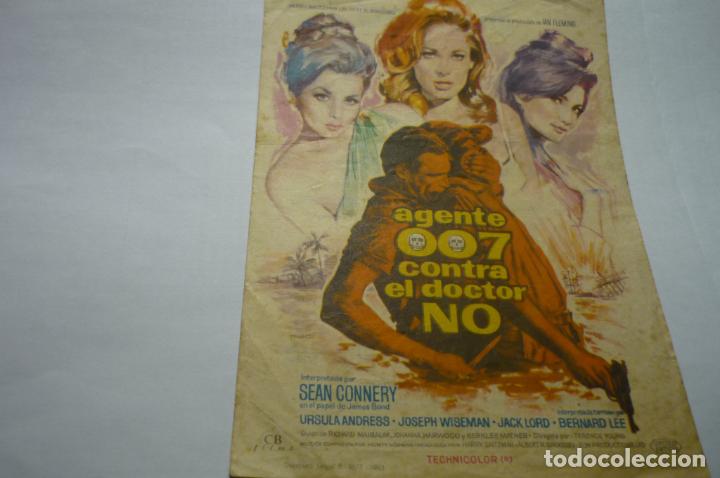 Kino: PROGRAMA AGENTE 007 CONTRA EL DOCTOR NO SEAN CONNERY PUBLICIDAD