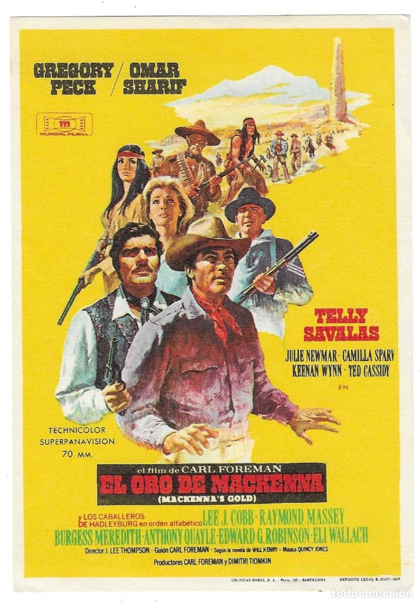 Cine: Programa Cine. El Oro de Mackenna. Gregory Peck. 19-1765 - Foto 1