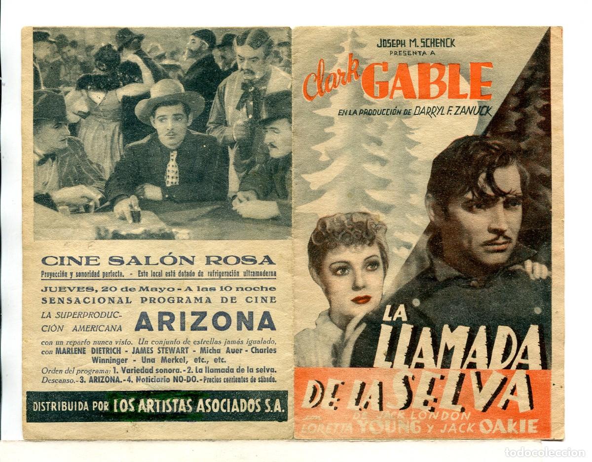 Cine: LA LLAMADA DE LA SELVA, con Clark Gable. - Foto 1