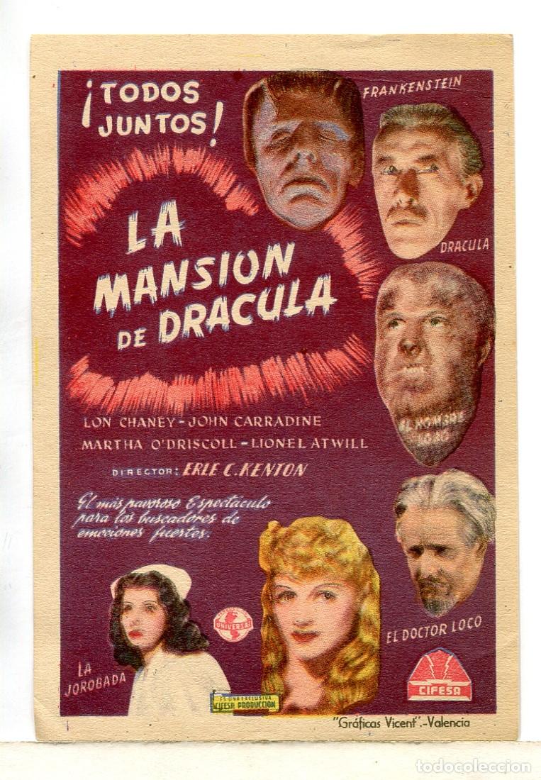 Cine: LA MANSI&Oacute;N DE DR&Aacute;CULA, con Lon Chaney. - Foto 1