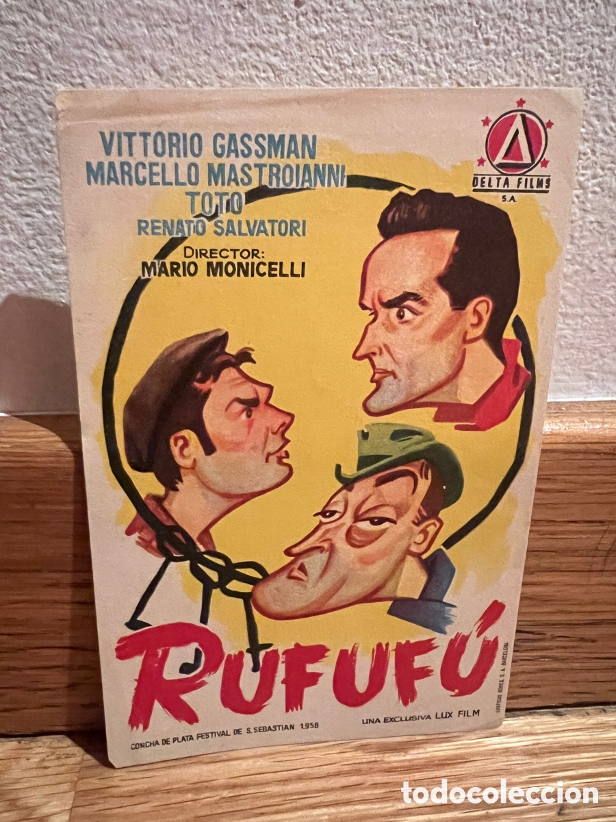 Kino: Rufuf&uacute; Vittorio Gassman Marcello Mastroianni Toto