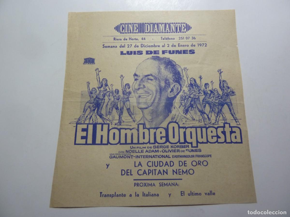 Cine: PROGRAMA LOCAL EL HOMBRE ORQUESTA 1972 - Foto 1