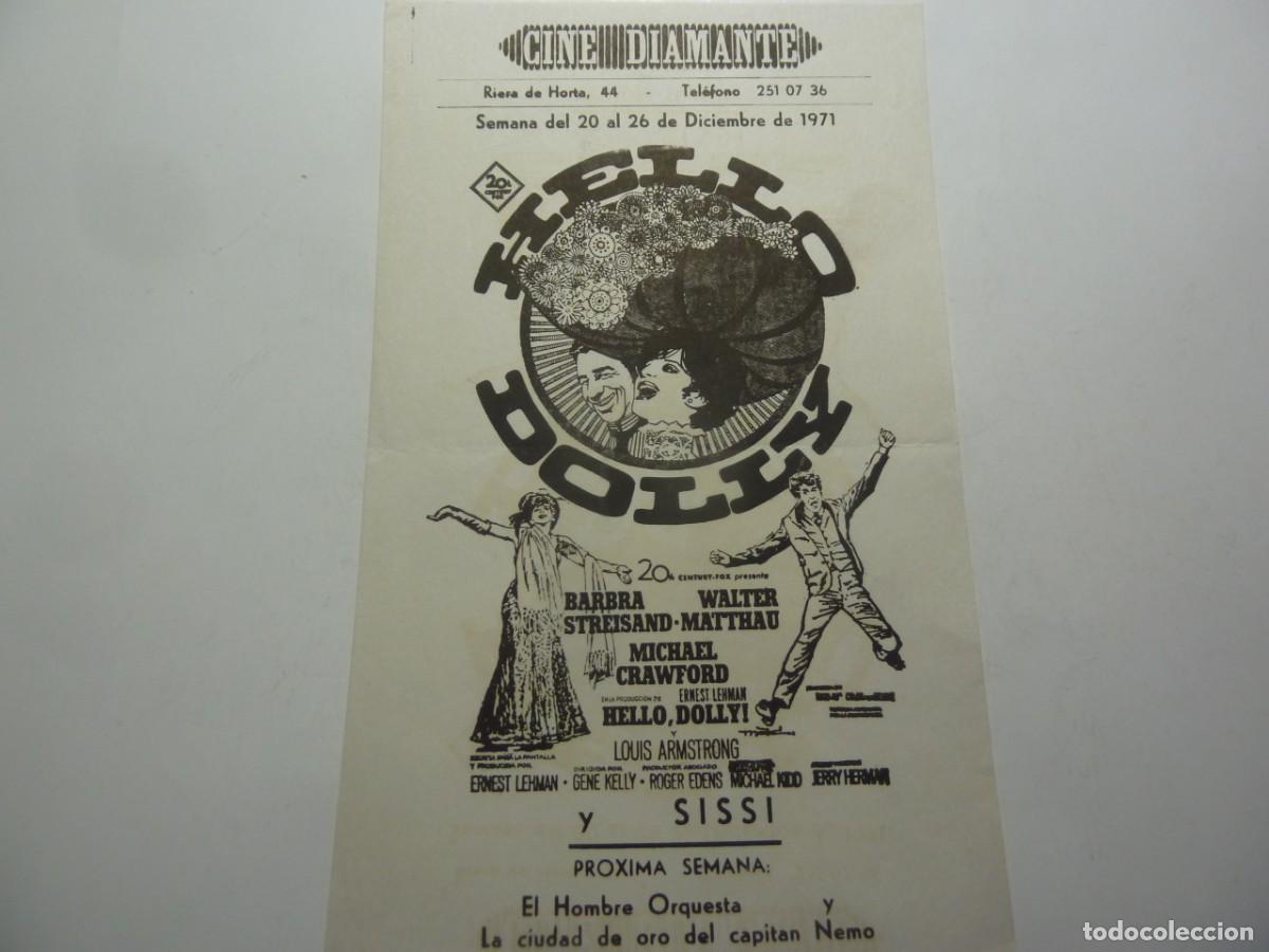 Cine: PROGRAMA LOCAL HELLO DOLLY 1971 - Foto 1