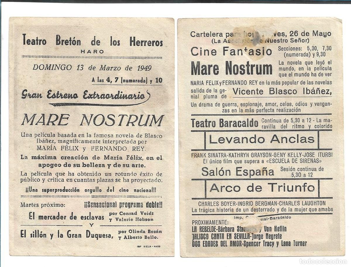 Cine: MARE NOSTRUM - DOS PROGRAMAS DIFERENTES - Foto 2