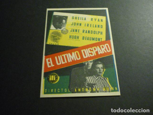 Cine: EL ULTIMO DISPARO PROGRAMA DE MANO SIN PUBLICIDAD - Foto 1