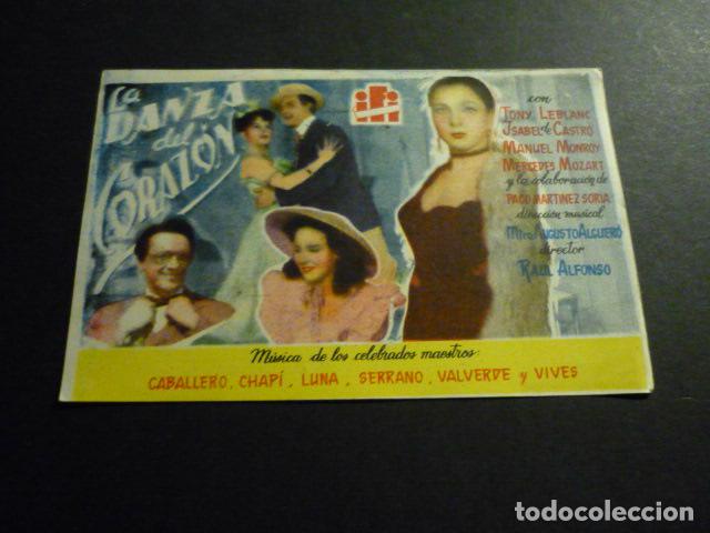 Cine: LA DANZA DEL CORAZON PROGRAMA DE MANO SIN PUBLICIDAD - Foto 1