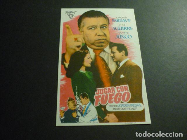 Cine: JUGAR CON FUEGO PROGRAMA DE MANO SIN PUBLICIDAD - Foto 1