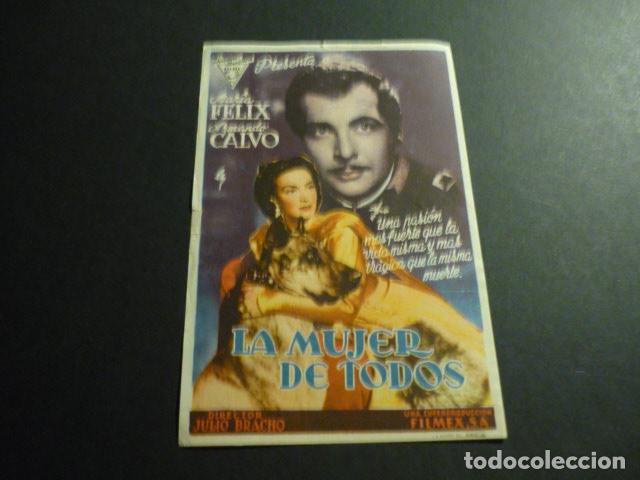 Cine: LA MUJER DE TODOS PROGRAMA DE MANO SIN PUBLICIDAD - Foto 1