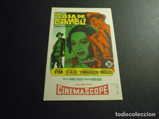  Flyers Publicitaires de films Anciens: LA CASA DE BAMBU PROGRAMA DE MANO SIN PUBLICIDAD
