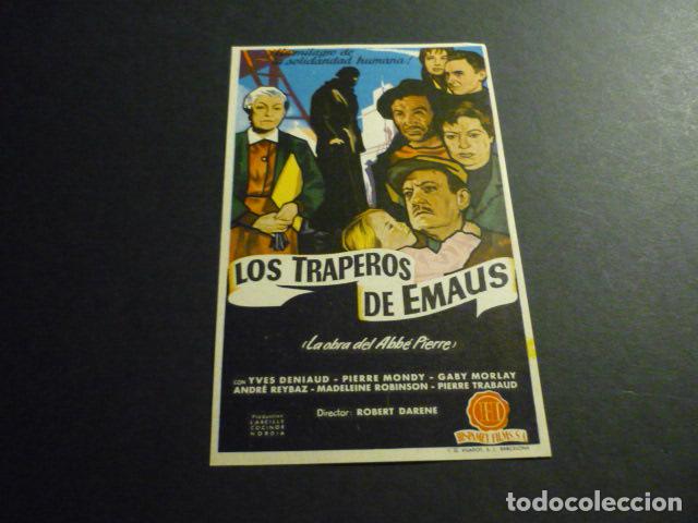Cine: LOS TRAPEROS DE EMAUS PROGRAMA DE MANO SIN PUBLICIDAD - Foto 1
