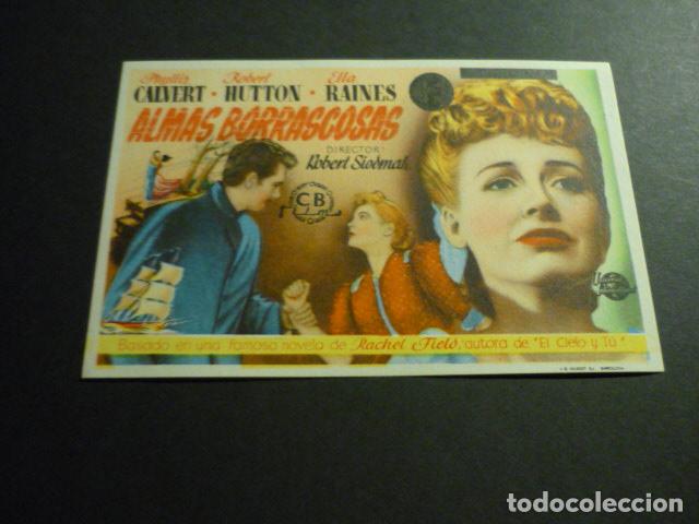 Cine: ALMAS BORRASCOSAS PROGRAMA DE MANO SIN PUBLICIDAD - Foto 1