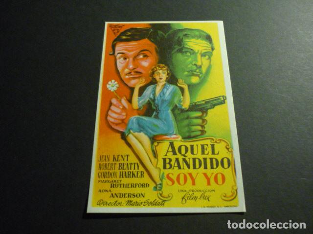 Cine: AQUEL BANDIDO SOY YO PROGRAMA DE MANO SIN PUBLICIDAD - Foto 1