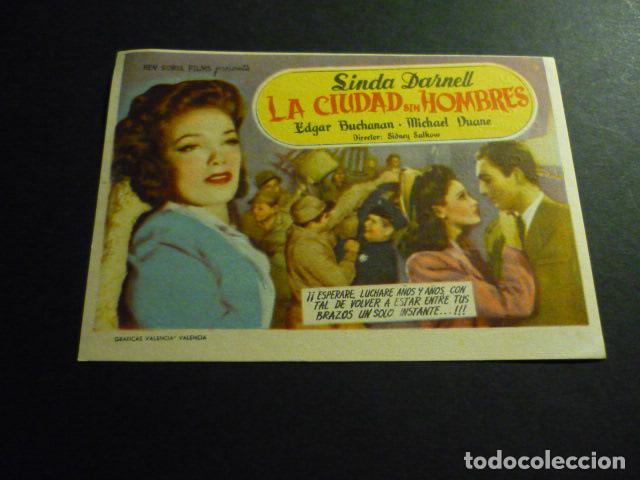 Cine: LA CIUDAD SIN HOMBRES PROGRAMA DE MANO SIN PUBLICIDAD - Foto 1