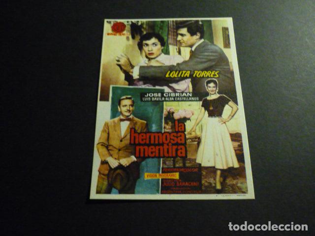 Cine: LA HERMOSA MENTIRA PROGRAMA DE MANO SIN PUBLICIDAD - Foto 1