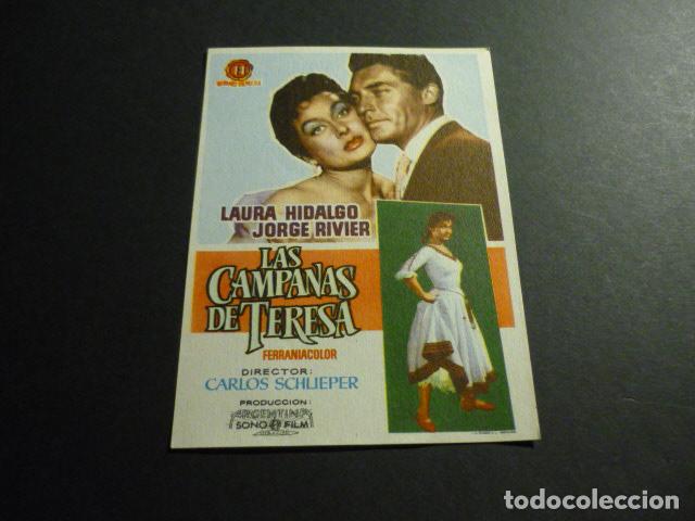 Cine: LAS CAMPANAS DE TERESA PROGRAMA DE MANO SIN PUBLICIDAD - Foto 1