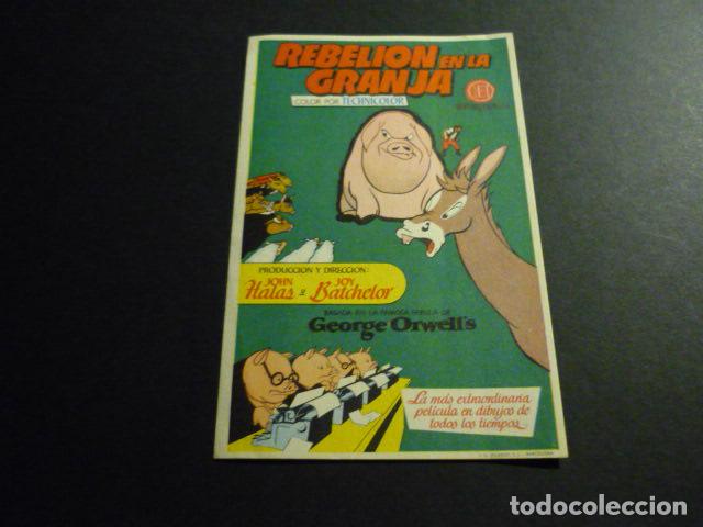 Cine: REBELION EN LA GRANJA PROGRAMA DE MANO SIN PUBLICIDAD - Foto 1