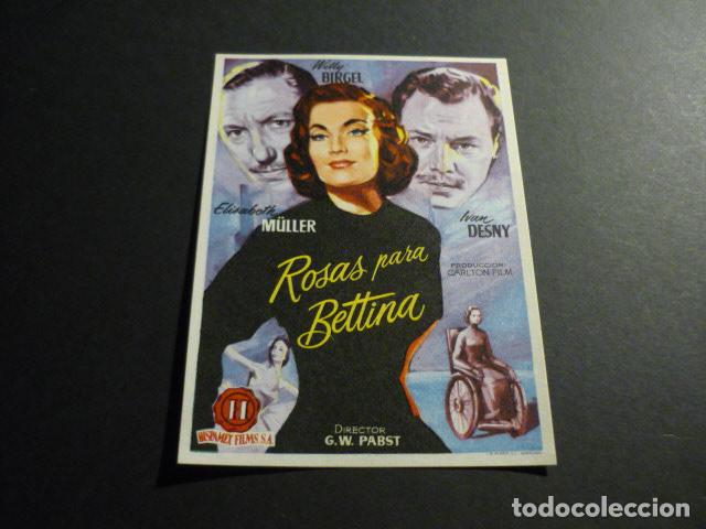 Cine: ROSAS PARA BETTINA PROGRAMA DE MANO SIN PUBLICIDAD - Foto 1