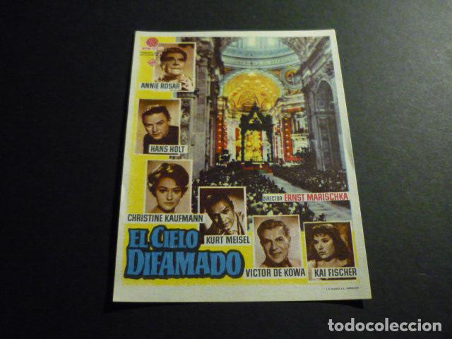 Cine: EL CIELO DIFAMADO PROGRAMA DE MANO SIN PUBLICIDAD - Foto 1