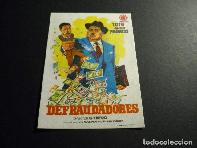 Cine: LOS DEFRAUDADORES PROGRAMA DE MANO SIN PUBLICIDAD - Foto 1