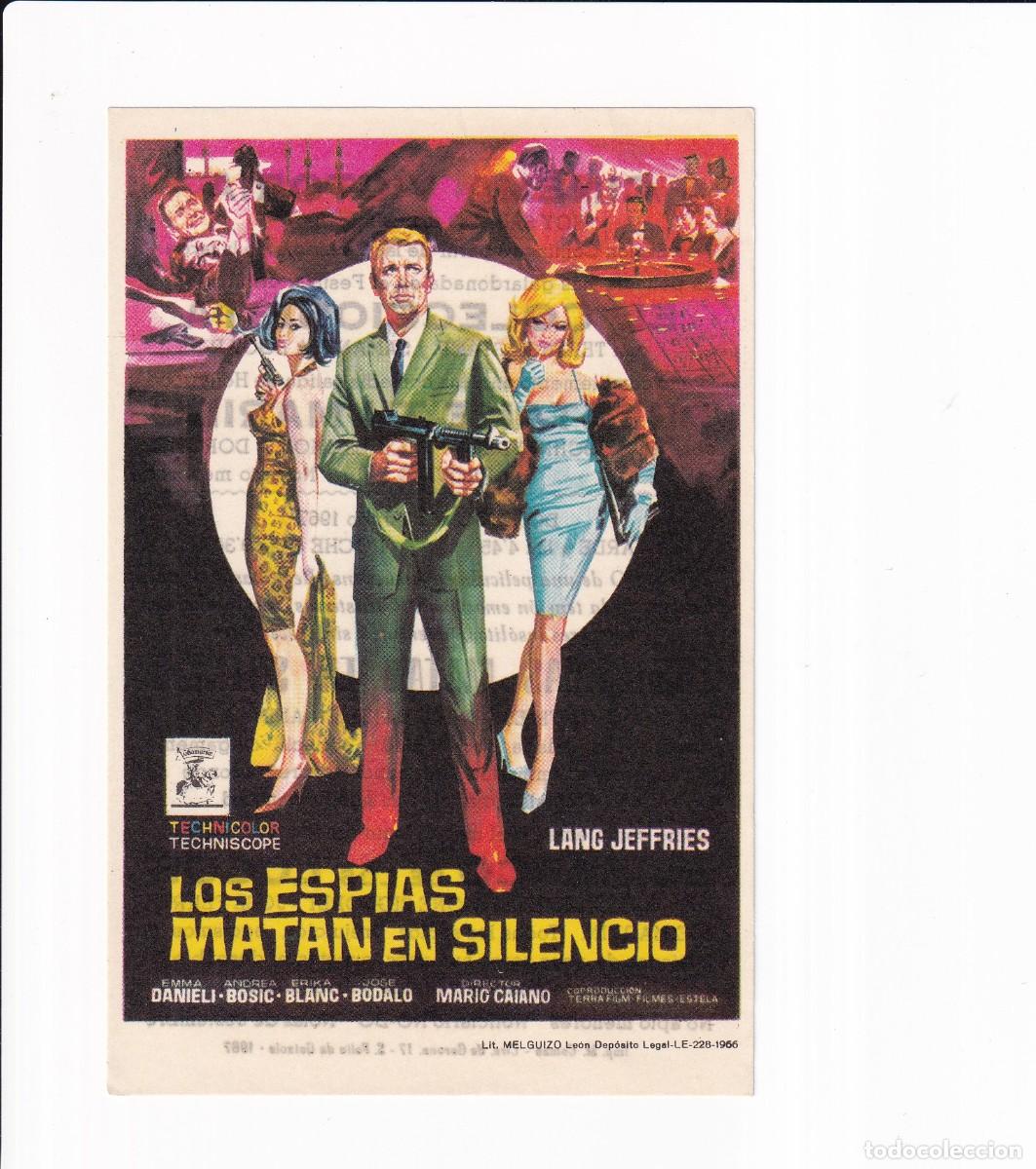 Cine: LOS ESPIAS MATAN EN SILENCIO .- LONG JEFFRIES - Foto 1
