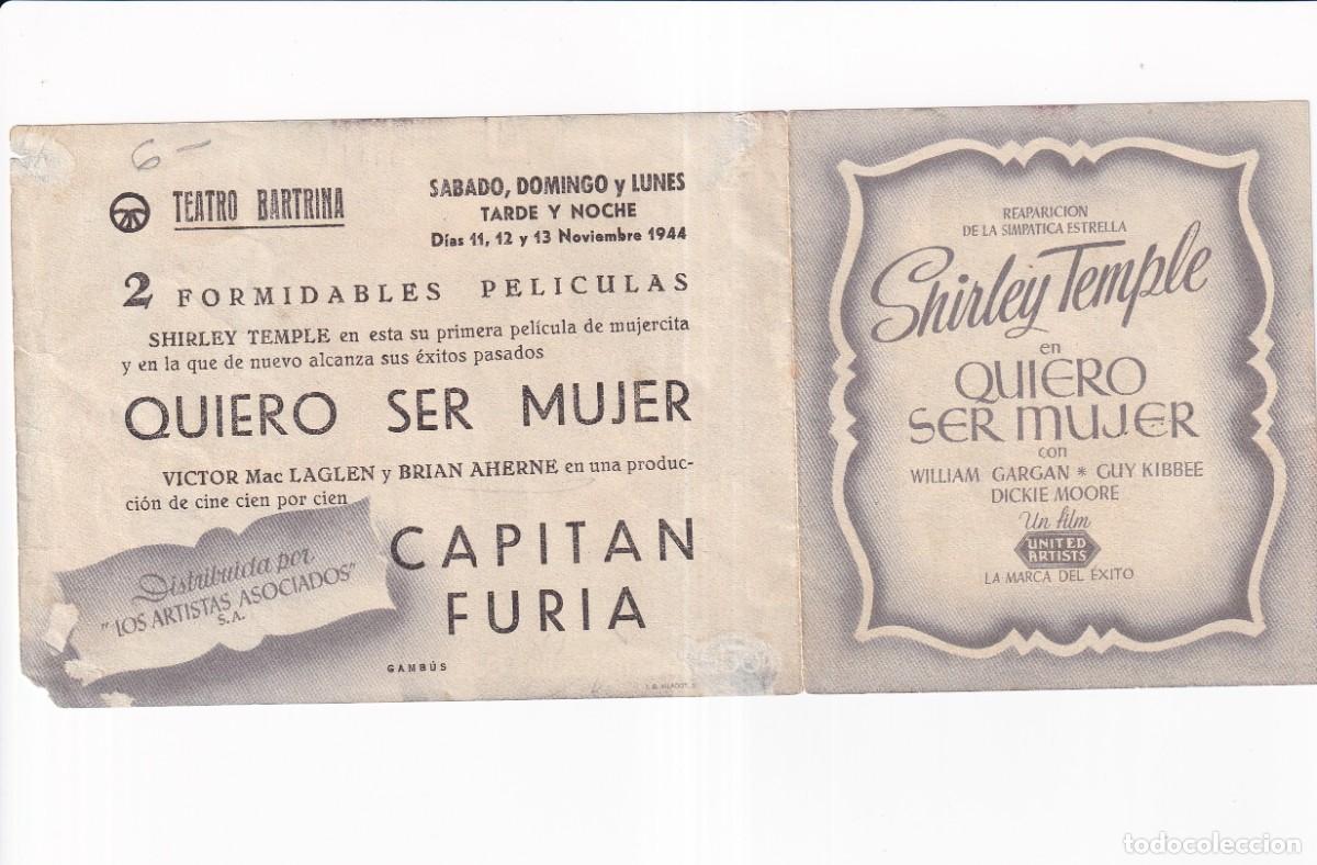 Cine: QUIERO SER MUJER .- SHIRLEY TEMPLE - Foto 1