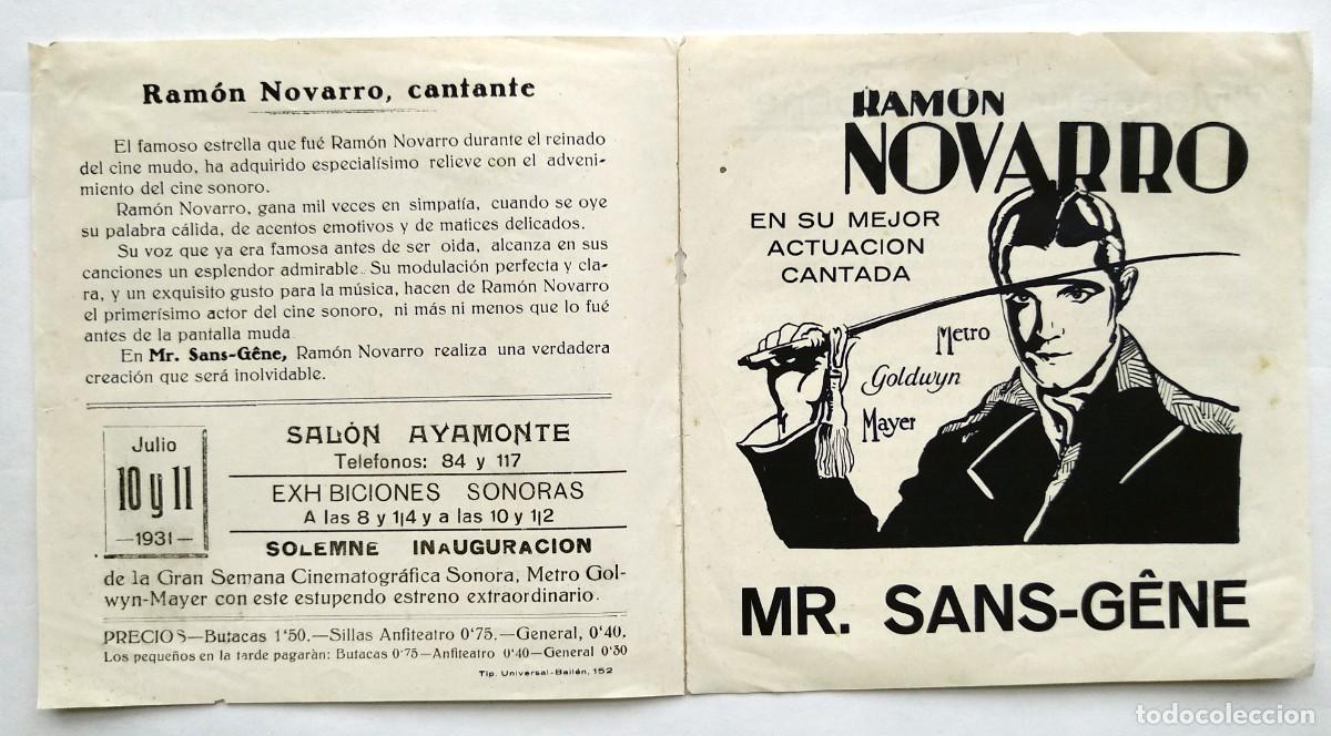 Cine: MR. SANS-GENE, con Ram&oacute;n Novarro. - Foto 1