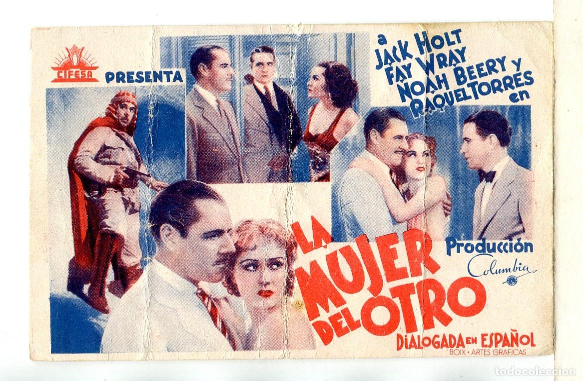 Kino: LA MUJER DEL OTRO, con Fay Wray.