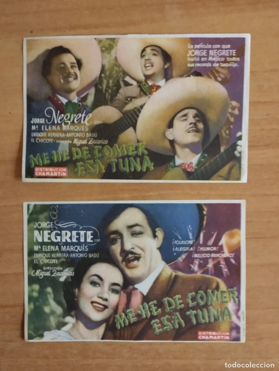  Flyers Publicitaires de films Anciens: VERDE2-- PROGRAMA DE CINE - ME HE DE COMER ESA TUNA