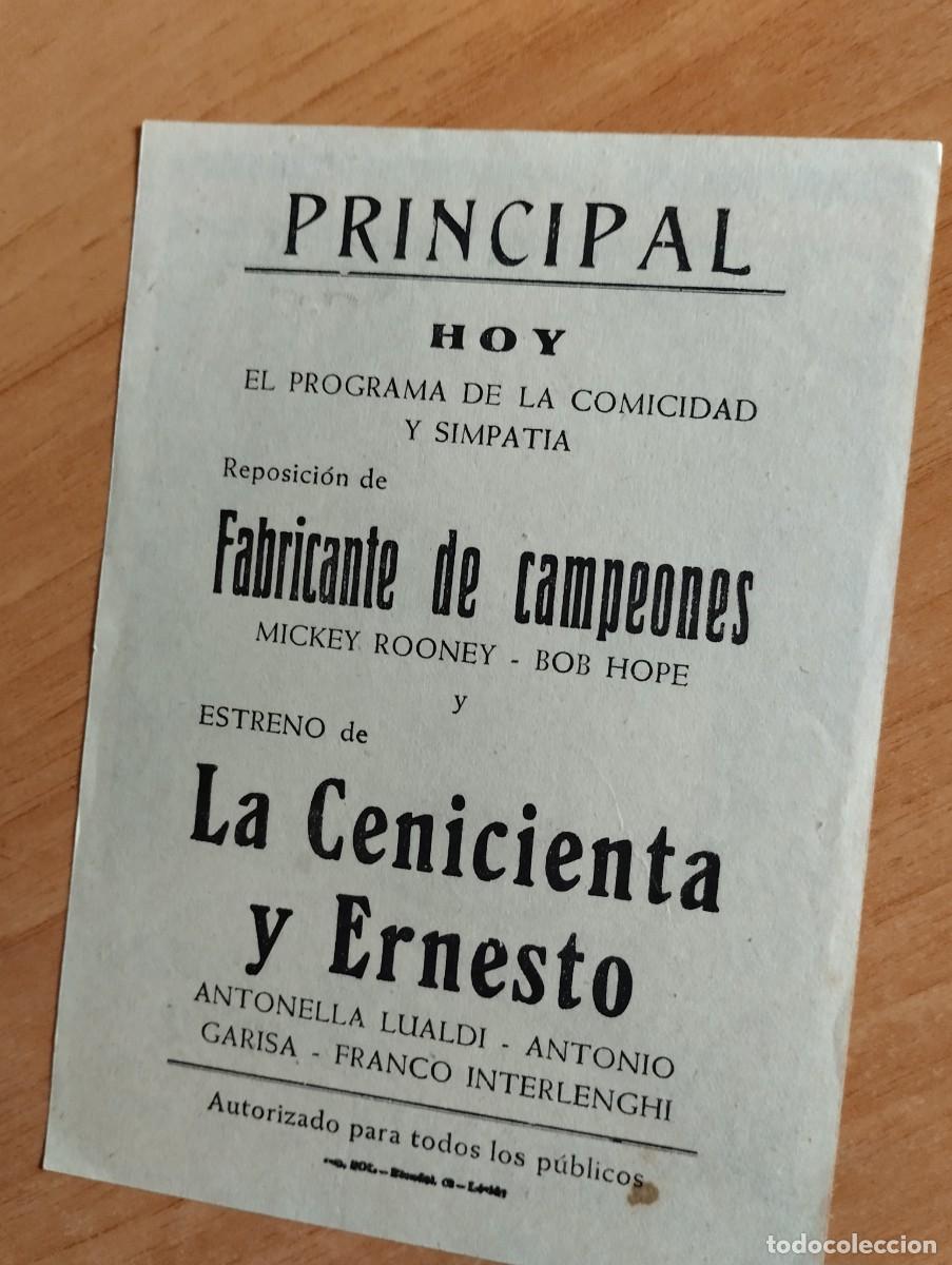 Cine: VERDE2-- PROGRAMA DE CINE - LA CENICIENTA Y ERNESTO ct - Foto 2