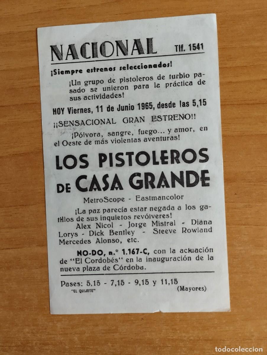 Cine: VERDE2-- PROGRAMA DE CINE - &uml; LOS PISTOLEROS DE CASA GRANDE ct - Foto 2