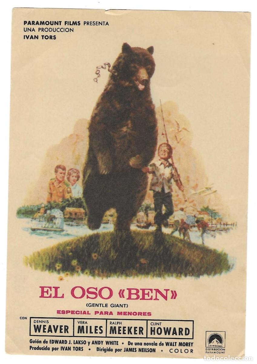Cine: Programa Cine. El Oso Ben. Dennis Weaver. 19-1770 - Foto 1