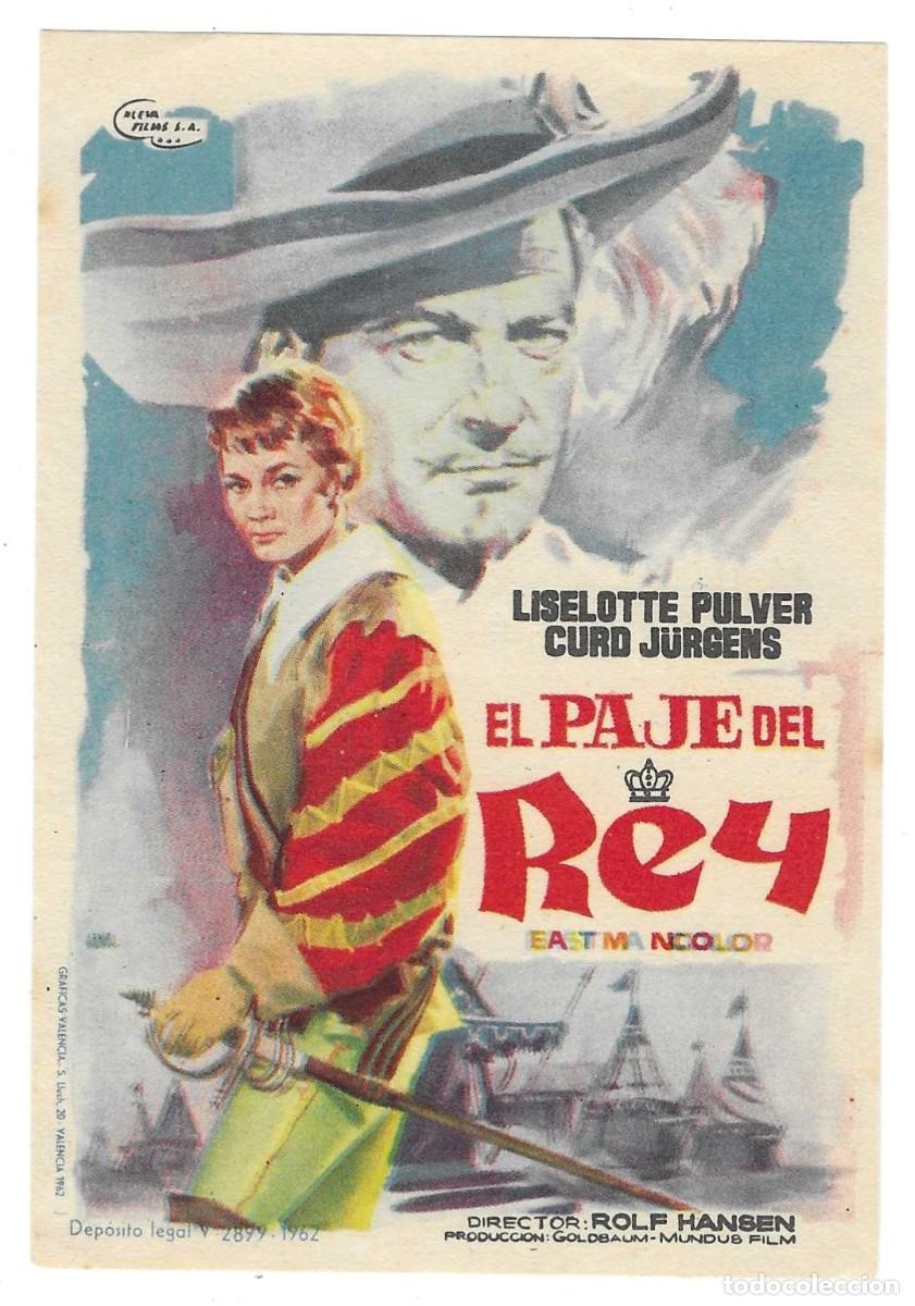 Cine: Programa Cine. El paje del Rey. Liselotte Palver. 19-1778 - Foto 1