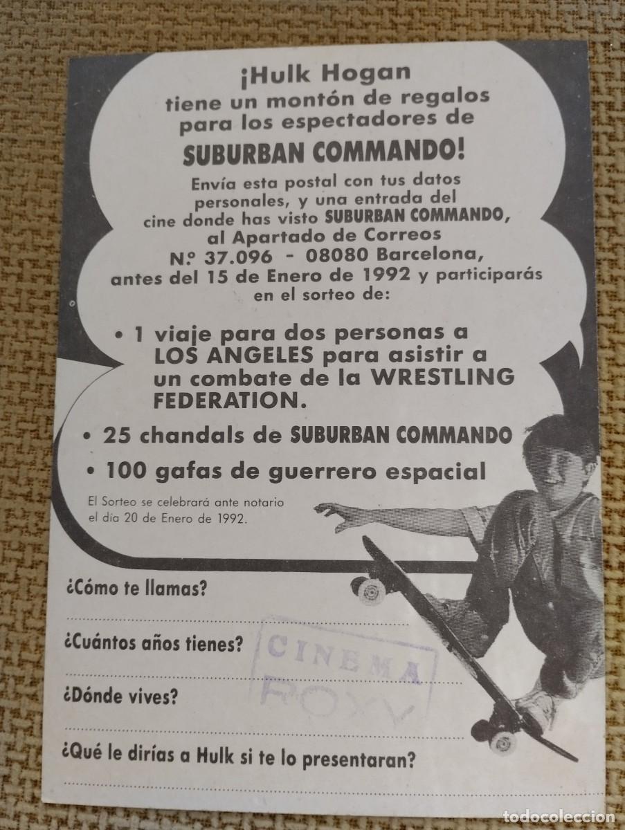 Cine: Folleto de mano cine. Suburban Commando - Foto 2