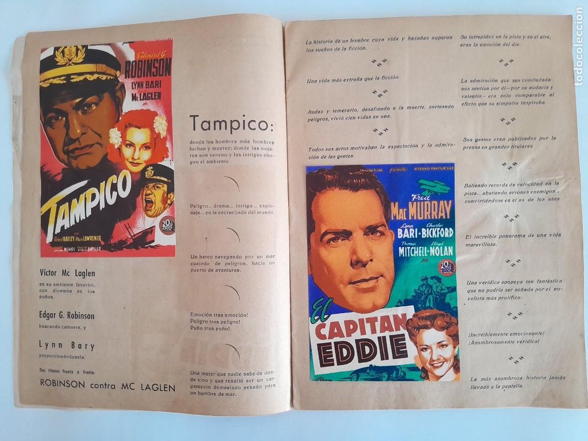 Cine: REVISTA PROYECCIONES CON PROGRAMAS MANO INTERIOR ILUSTRA SOLIGO RV - Foto 2