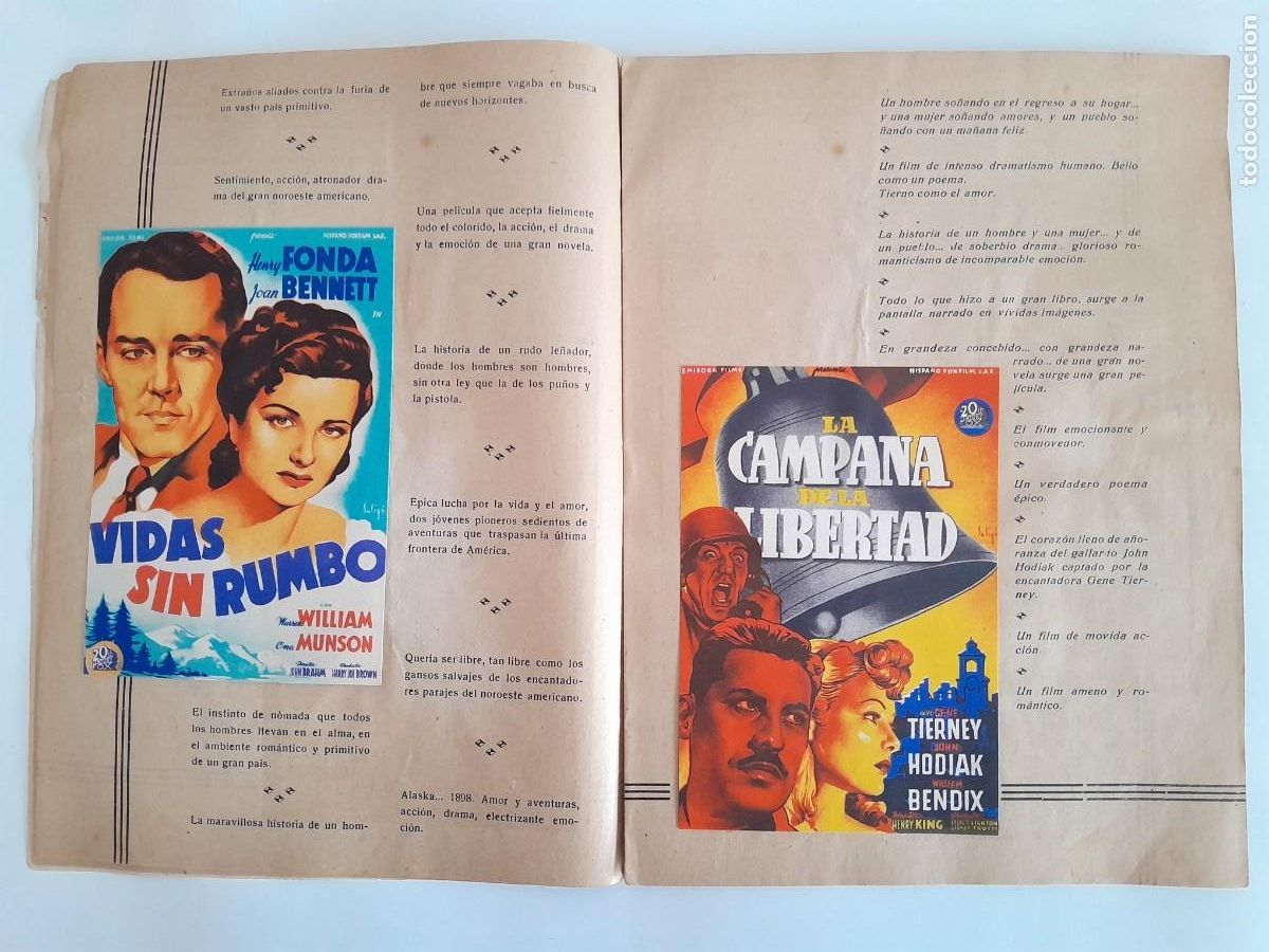 Cine: REVISTA PROYECCIONES CON PROGRAMAS MANO INTERIOR ILUSTRA SOLIGO RV - Foto 3