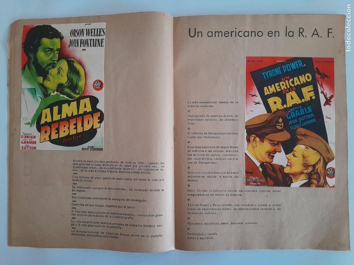 Cine: REVISTA PROYECCIONES CON PROGRAMAS MANO INTERIOR ILUSTRA SOLIGO RV - Foto 5