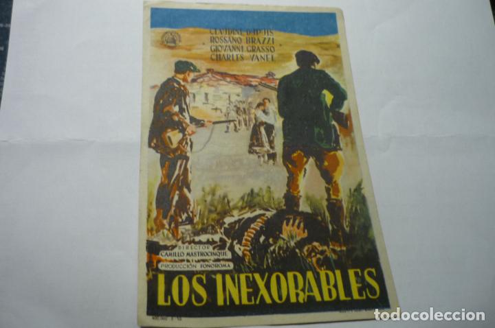 Cine: PROGRAMA LOS INEXORABLES.-ROSSANO BRAZZI PUBLICIDAD - Foto 1