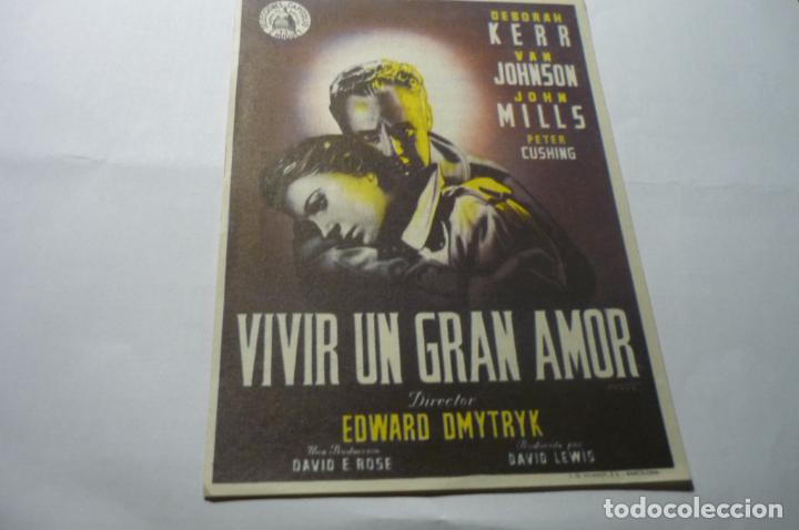 Cine: progrma vivir un gran amor.-deborah kerr publicidad