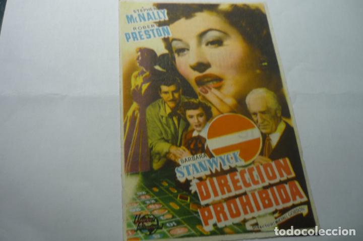 Cine: programa direccion prohibida-robert preston publicidad - Foto 1