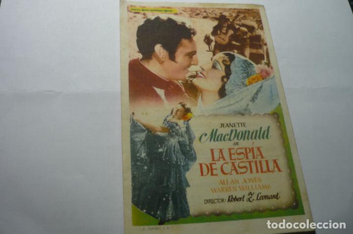 Cine: PROGRAMA LA ESPIA DE CASTILLA-JEANETTE MAC DONALD - Foto 1